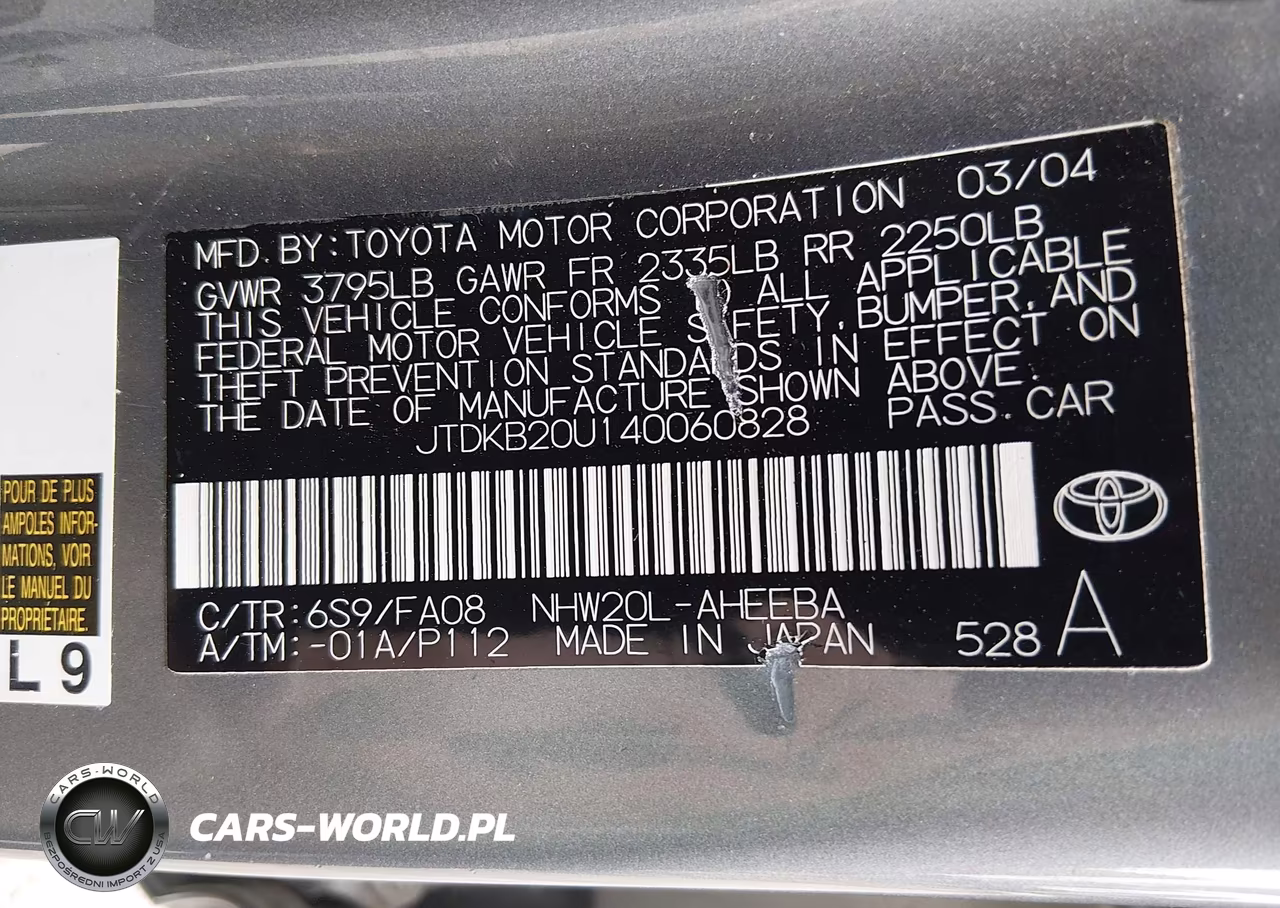 2004 Toyota Prius VIN:JTDKB20U140060828 - 9