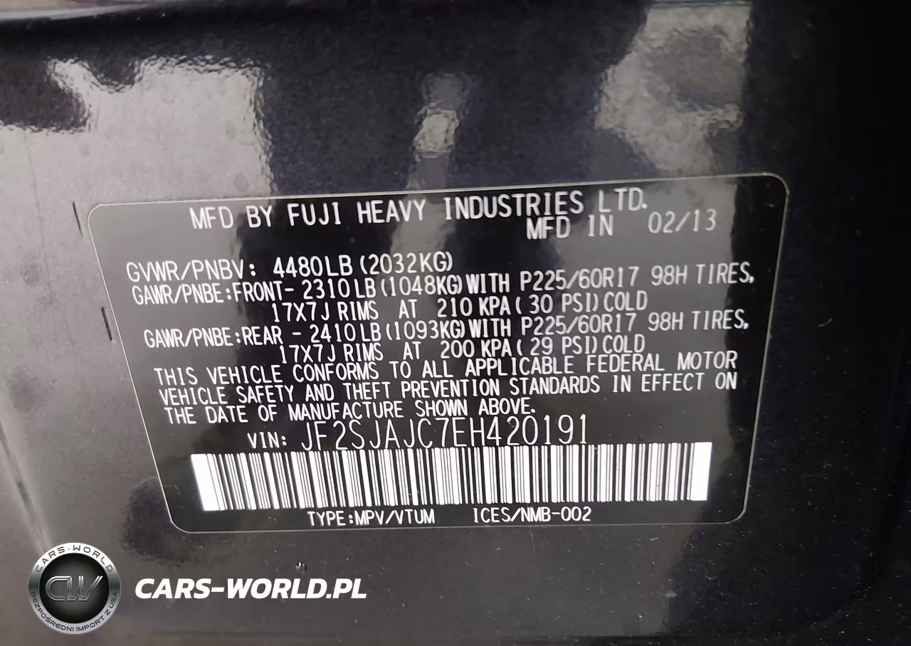 2014 Subaru Forester 2.5I Limited VIN:JF2SJAJC7EH420191 - 9