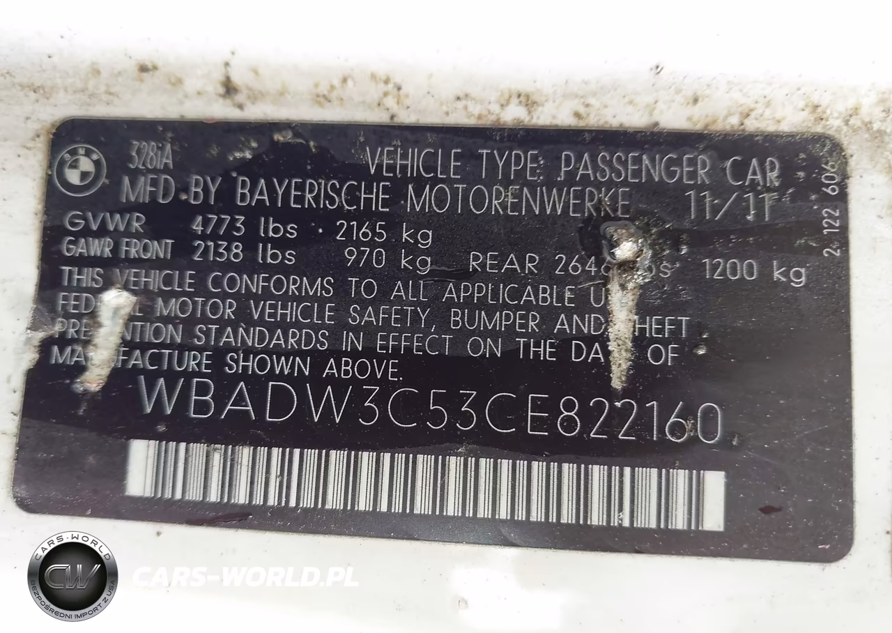 2012 BMW 328I VIN:WBADW3C53CE822160 - 9