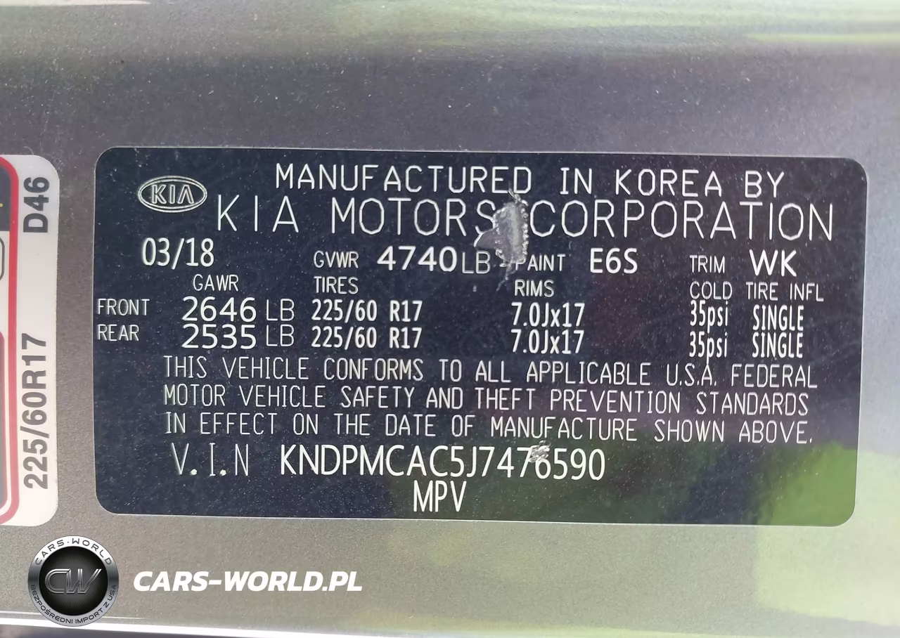 2018 Kia Sportage Lx VIN:KNDPMCAC5J7476590 - 9