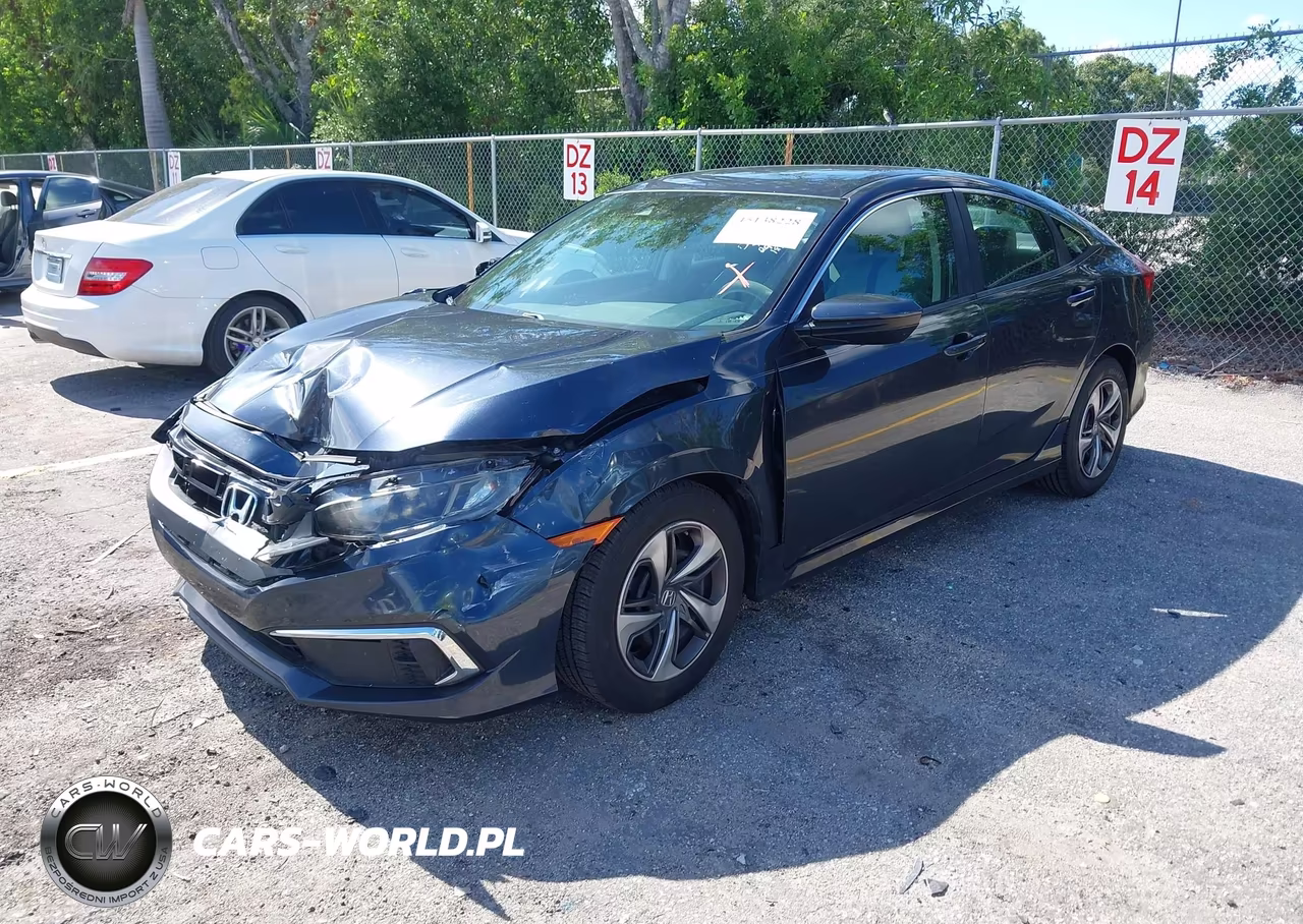 2020 Honda Civic Lx VIN:19XFC2F60LE009835 - 2