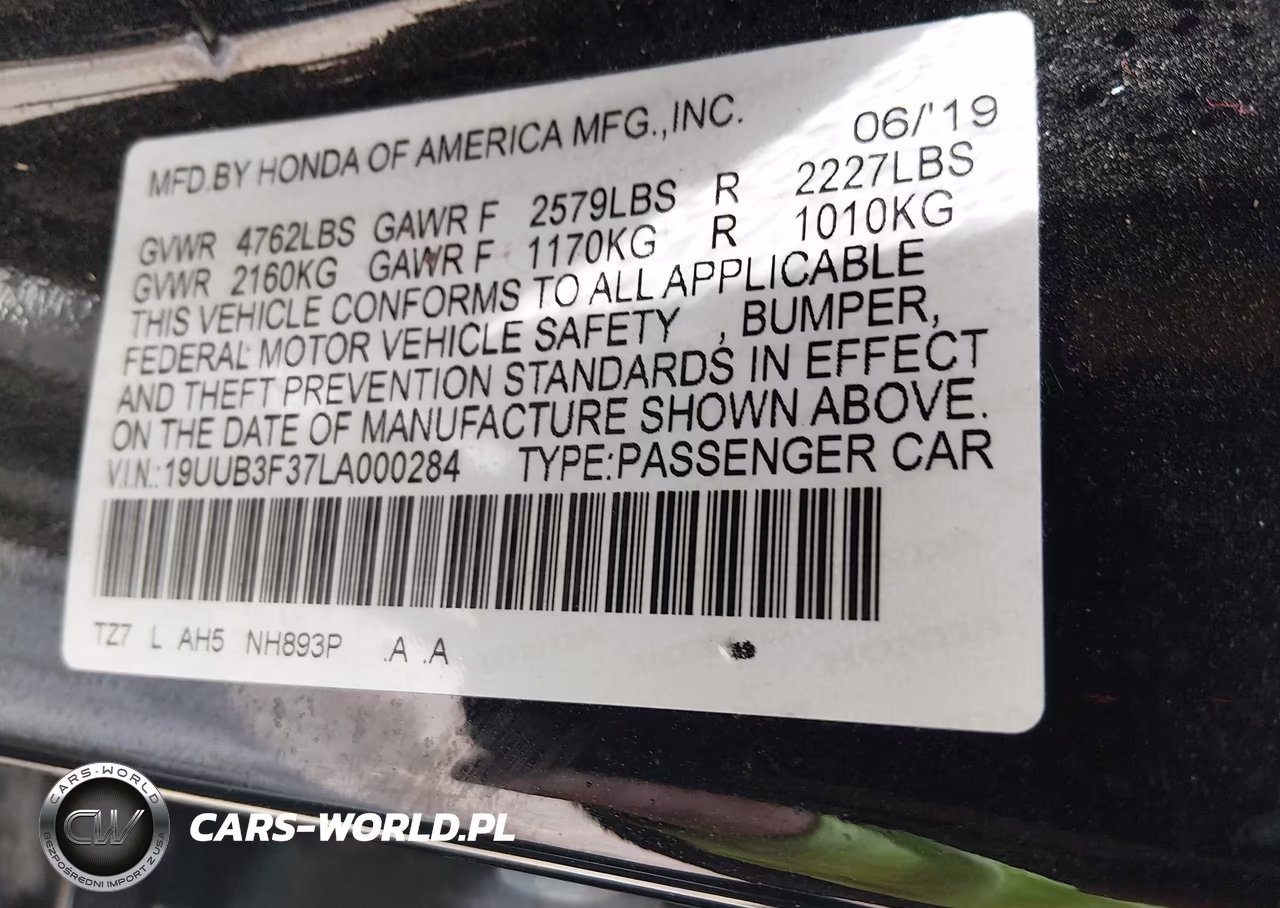 2020 Acura Tlx Standard VIN:19UUB3F37LA000284 - 9