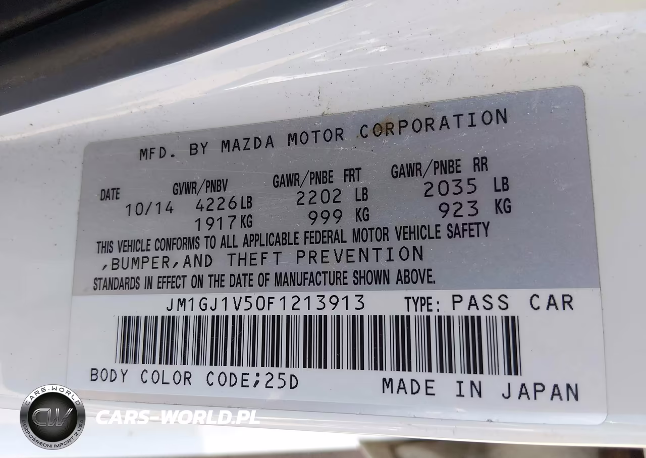 2015 Mazda Mazda6 I Touring VIN:JM1GJ1V50F1213913 - 9