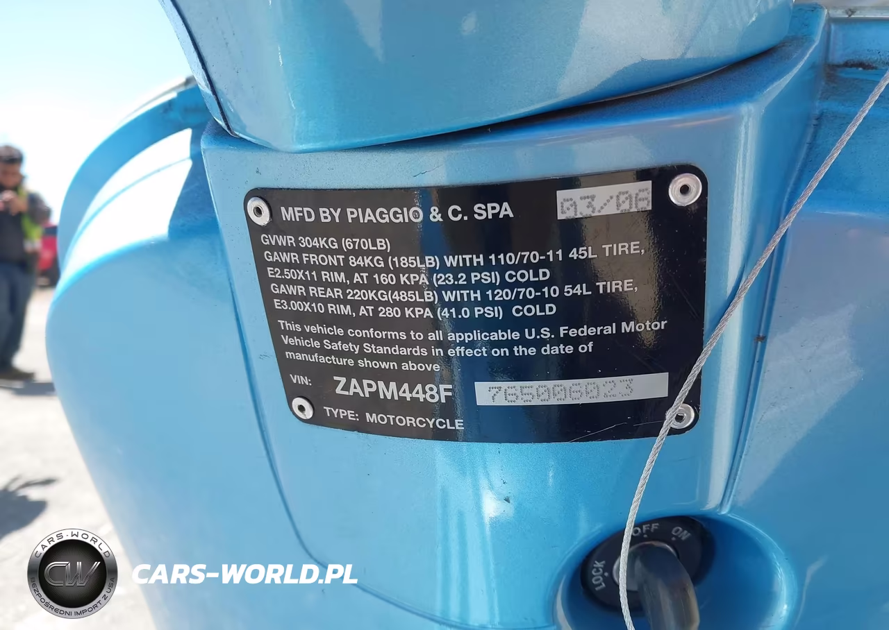2006 Vespa Lx 150 VIN:ZAPM448F765006023 - 10