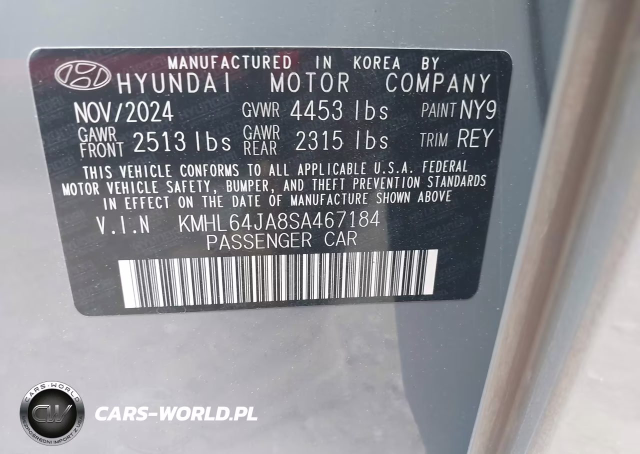 2025 Hyundai Sonata Sel VIN:KMHL64JA8SA467184 - 9