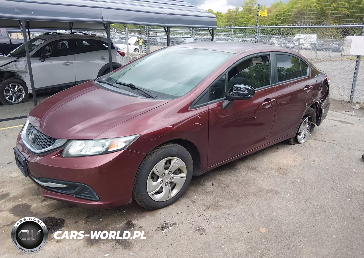 2014 Honda Civic Lx VIN:2HGFB2F51EH543106 - 2