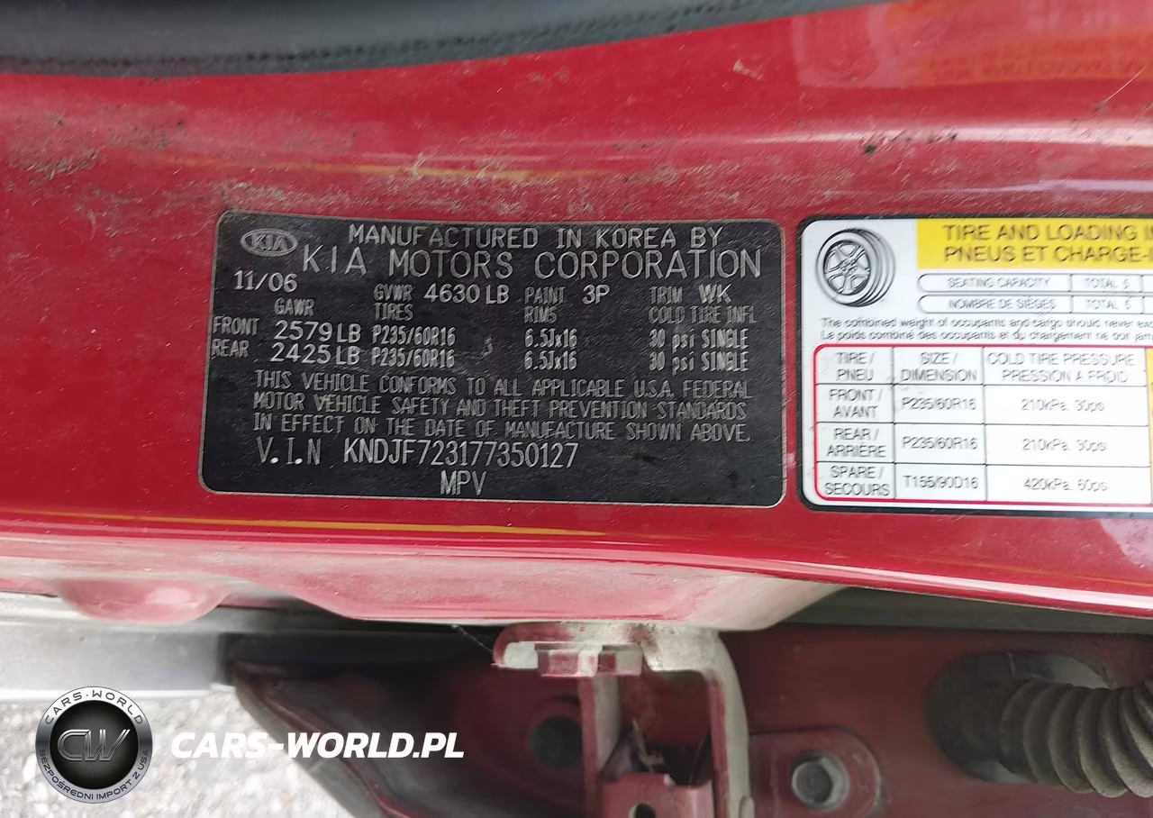2007 Kia Sportage Ex V6 VIN:KNDJF723177350127 - 9