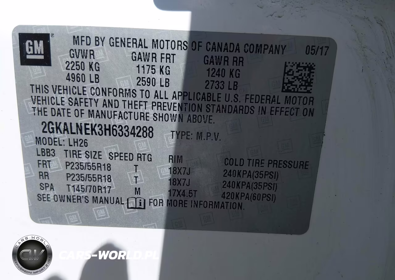 2017 GMC Terrain Sle-2 VIN:2GKALNEK3H6334288 - 9