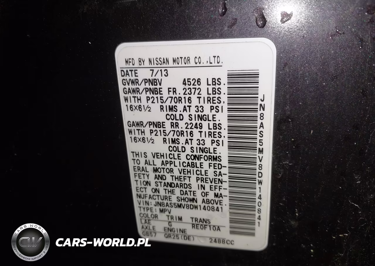 2013 Nissan Rogue S VIN:JN8AS5MV8DW140841 - 9