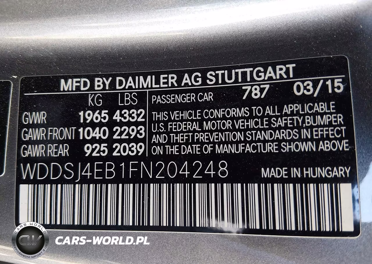 2015 Mercedes-Benz Cla 250 VIN:WDDSJ4EB1FN204248 - 9
