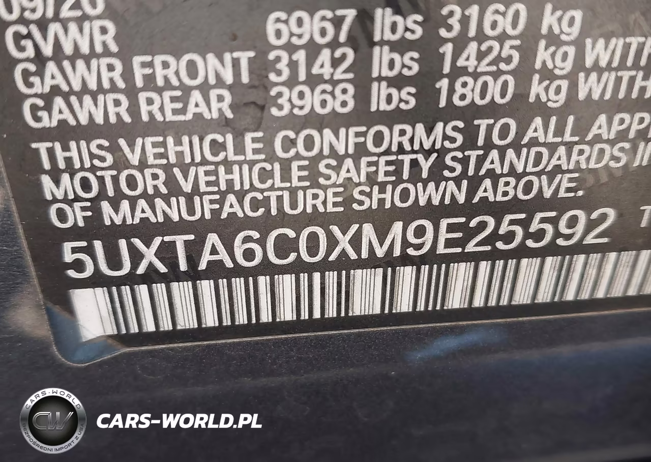 2021 BMW X5 Phev xDrive45E VIN:5UXTA6C0XM9E25592 - 9