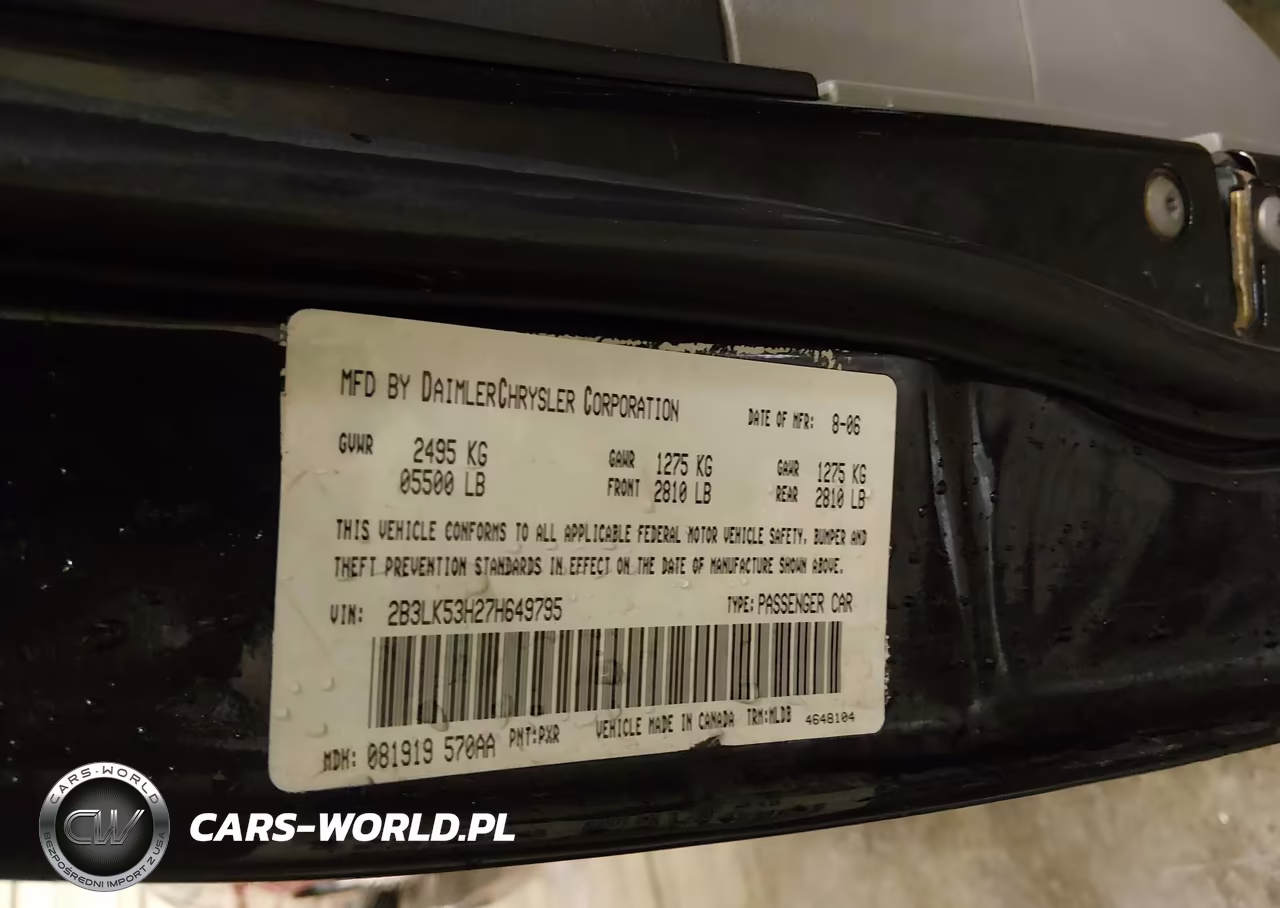 2007 Dodge Charger Rt VIN:2B3LK53H27H649795 - 9