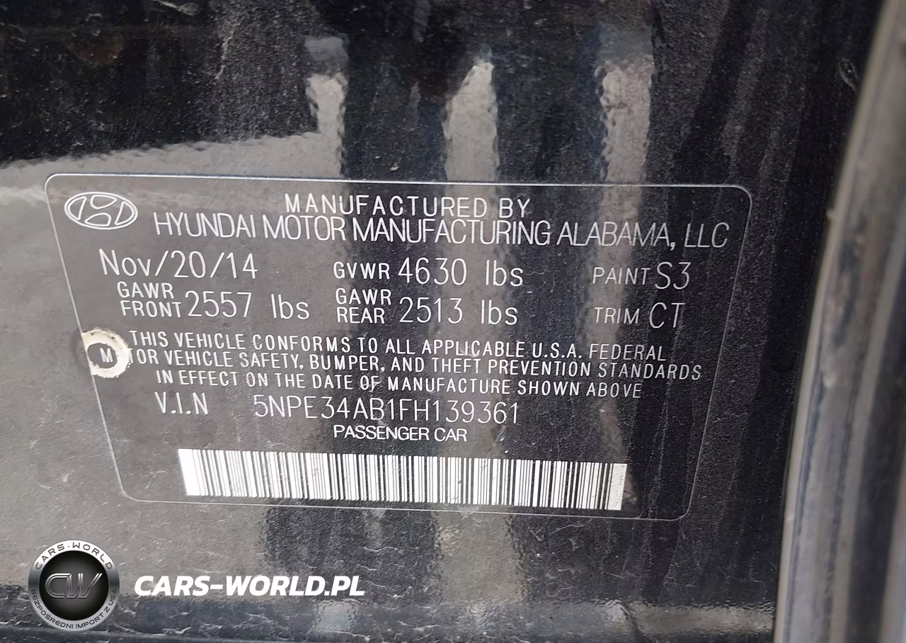 2015 Hyundai Sonata Limited 2.0T VIN:5NPE34AB1FH139361 - 9