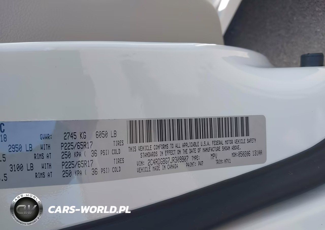 2018 Dodge Grand Caravan Se VIN:2C4RDGBG7JR309907 - 9
