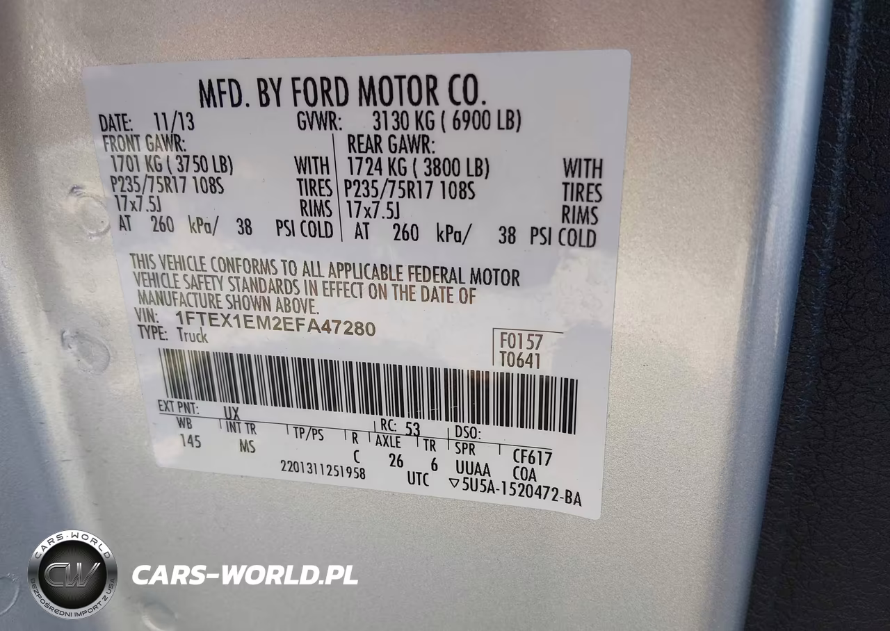2014 Ford F-150 Xlt VIN:1FTEX1EM2EFA47280 - 9