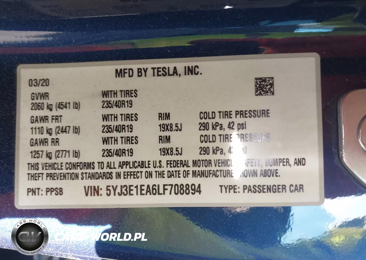 2020 Tesla Model 3 Standard Range Plus Rear-Wheel Drive-Standard Range Rear-Wheel Drive VIN:5YJ3E1EA6LF708894 - 9