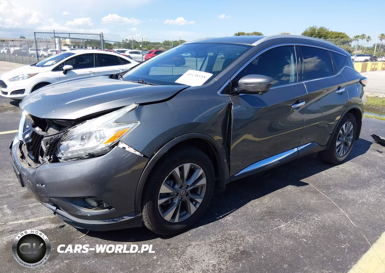 2017 Nissan Murano Sl VIN:5N1AZ2MG7HN134396 - 2