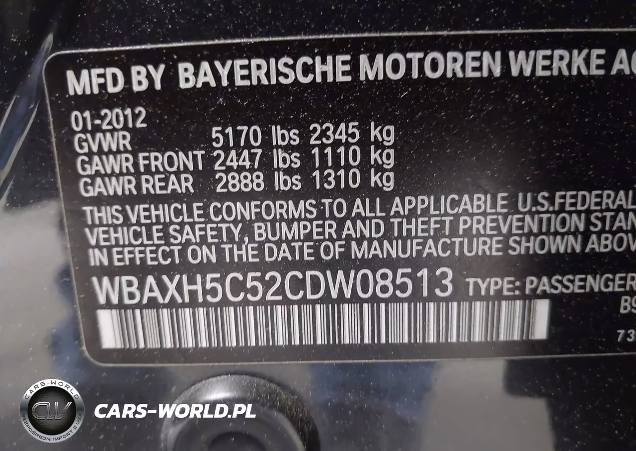 2012 BMW 528I xDrive VIN:WBAXH5C52CDW08513 - 9