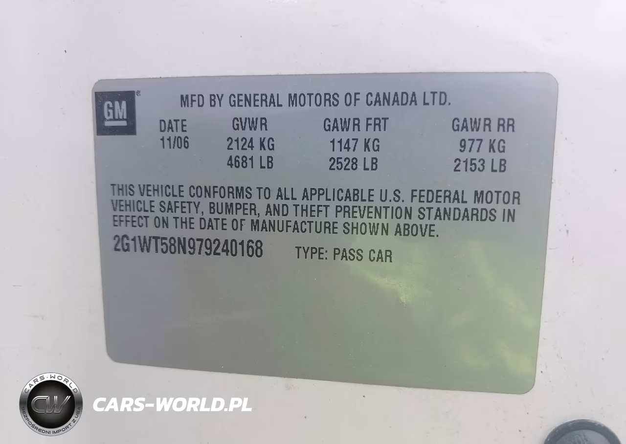 2007 Chevrolet Impala Lt VIN:2G1WT58N979240168 - 9