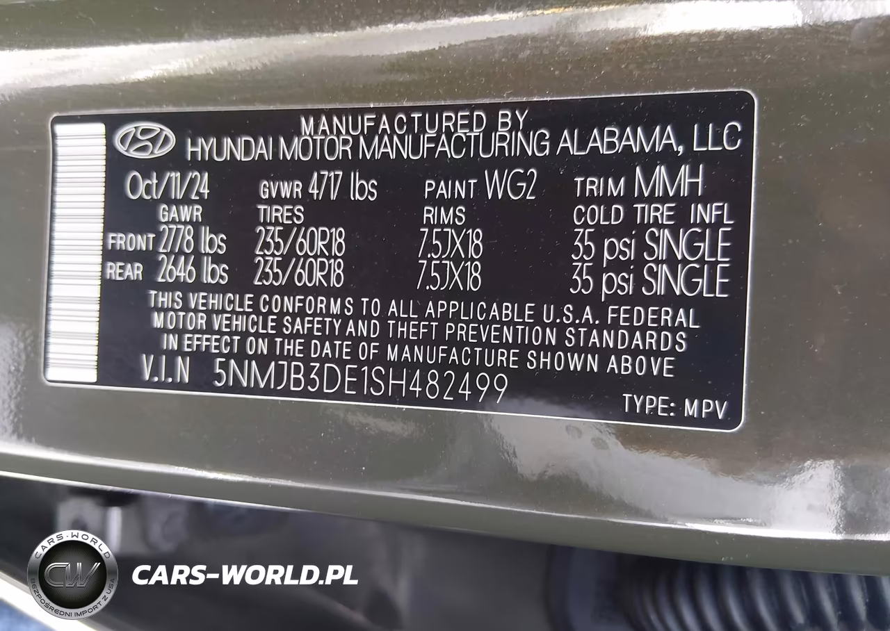 2025 Hyundai Tucson Sel VIN:5NMJB3DE1SH482499 - 9
