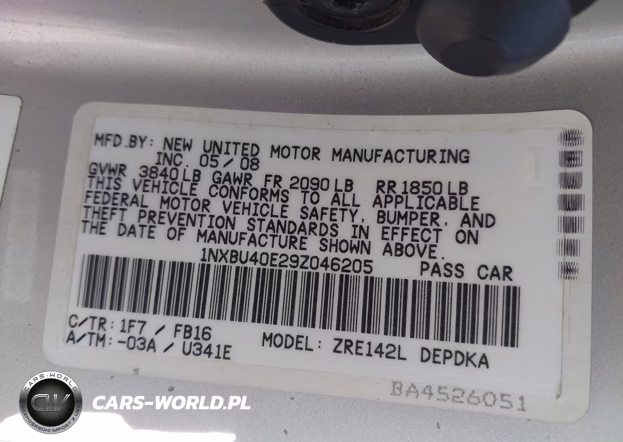 2009 Toyota Corolla Le VIN:1NXBU40E29Z046205 - 9