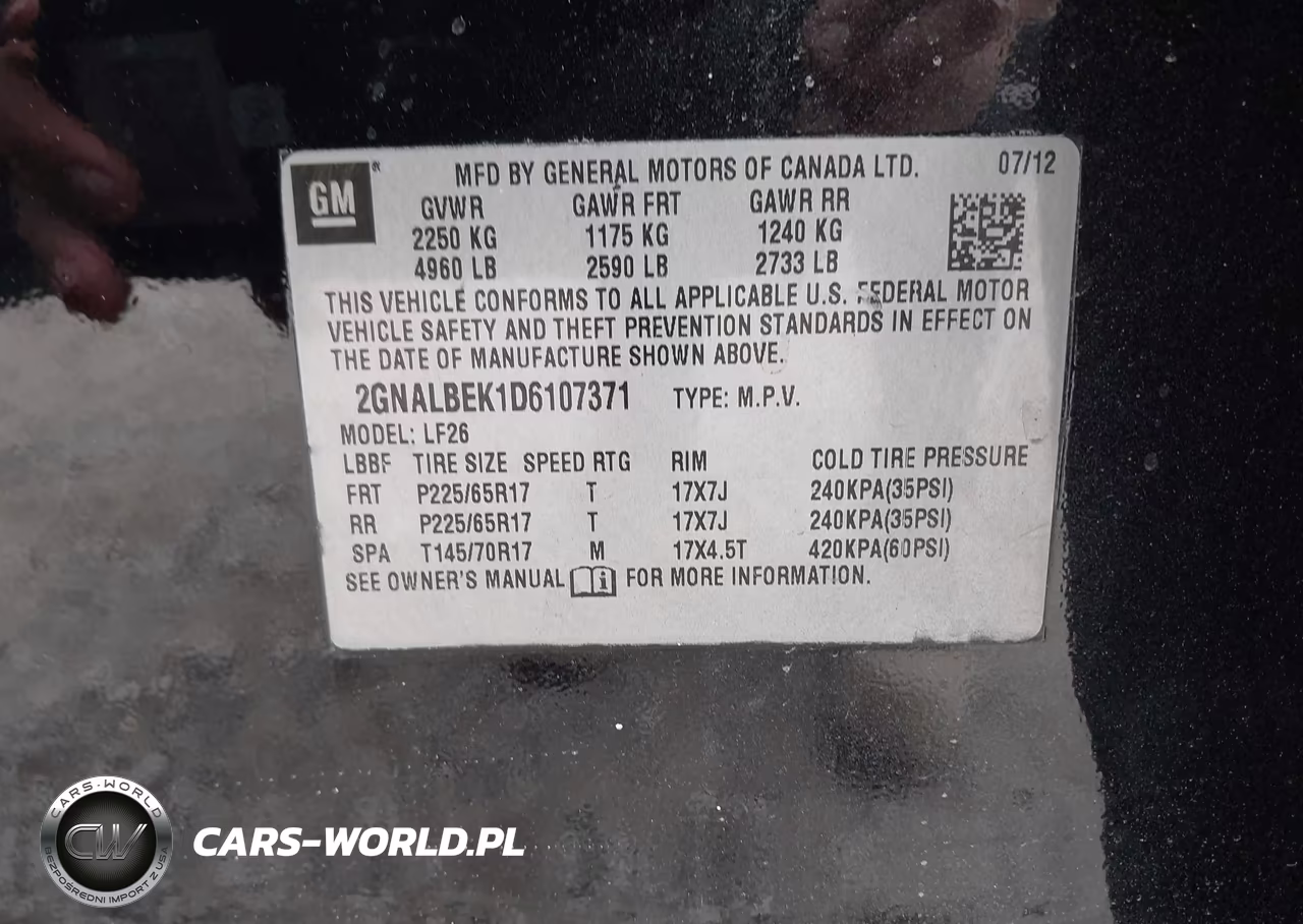 2013 Chevrolet Equinox Ls VIN:2GNALBEK1D6107371 - 9