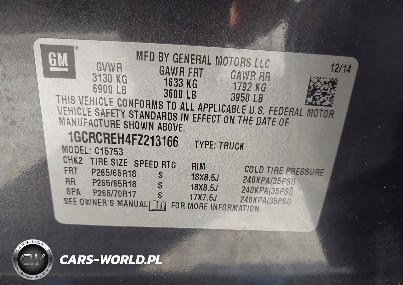 2015 Chevrolet Silverado 1500 1Lt VIN:1GCRCREH4FZ213166 - 9