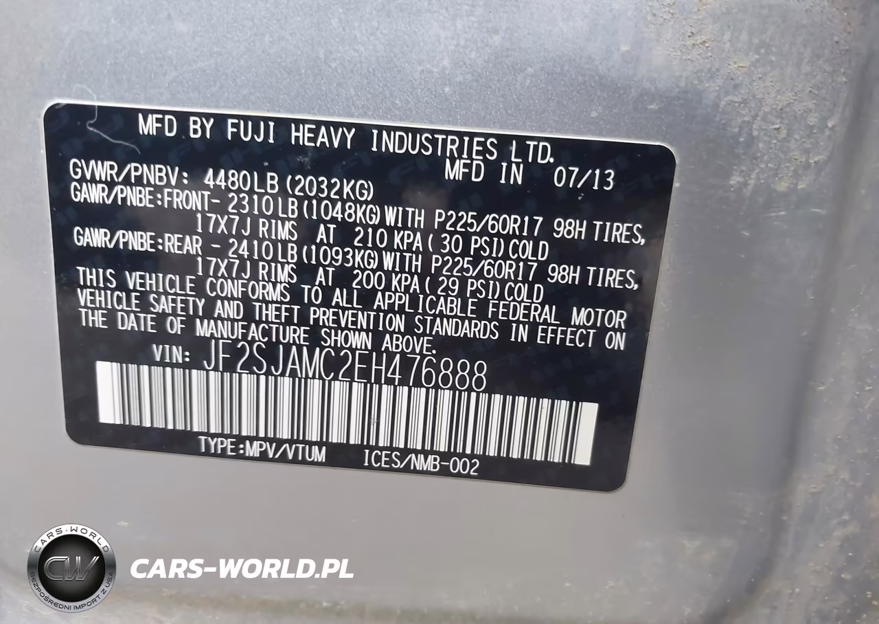 2014 Subaru Forester 2.5I Touring VIN:JF2SJAMC2EH476888 - 9
