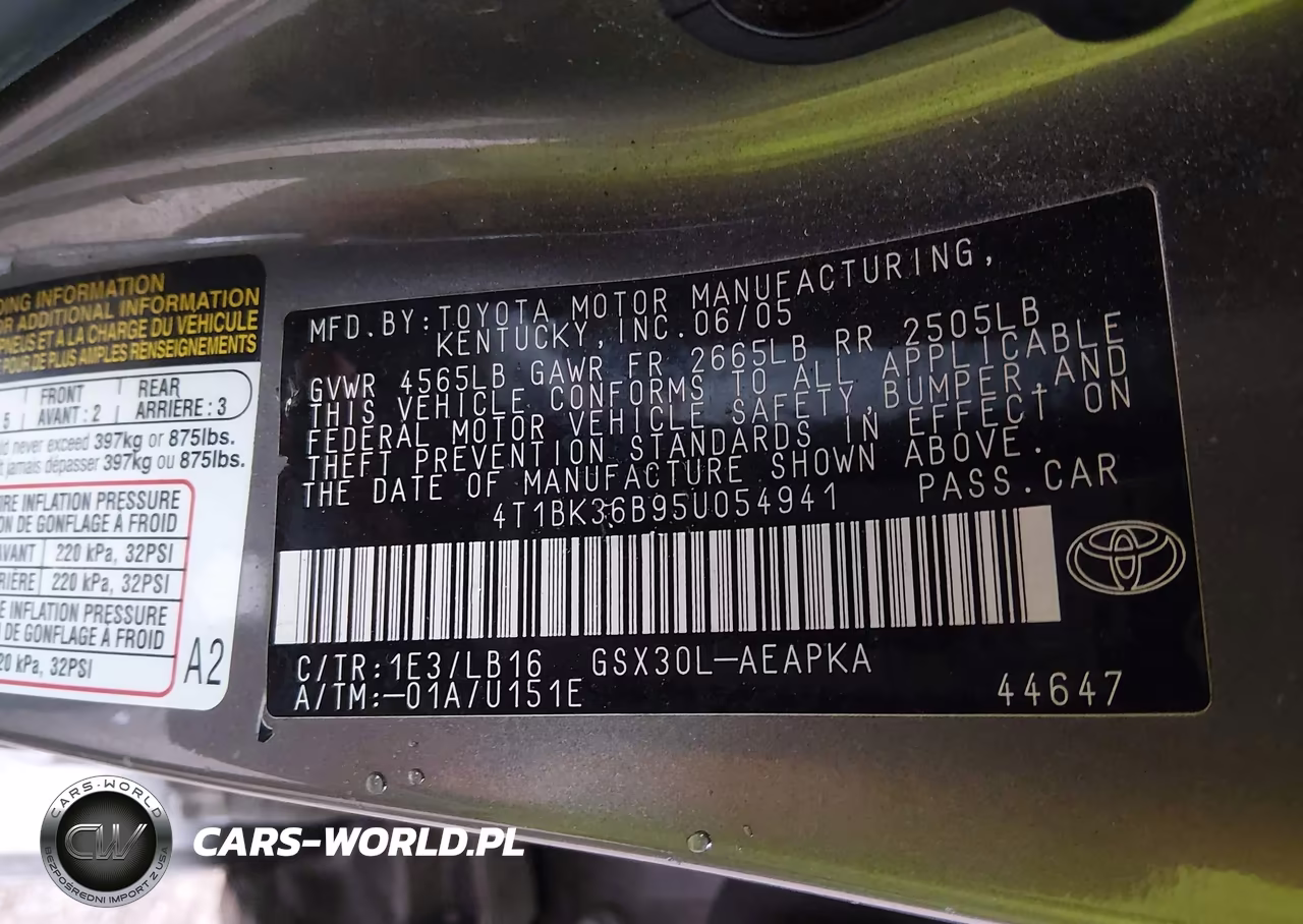 2005 Toyota Avalon Limited VIN:4T1BK36B95U054941 - 9