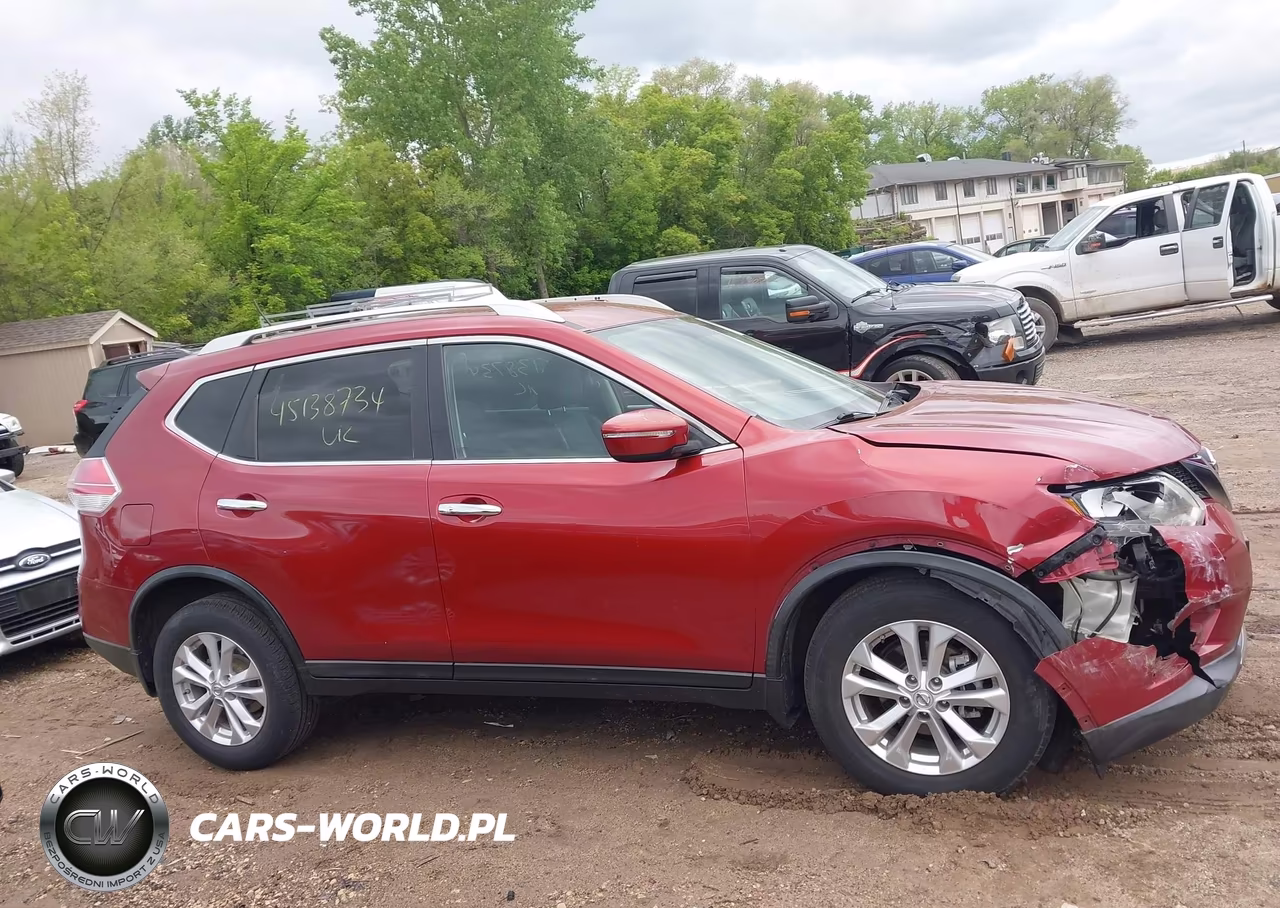 2015 Nissan Rogue Sv VIN:KNMAT2MVXFP558161 - 13