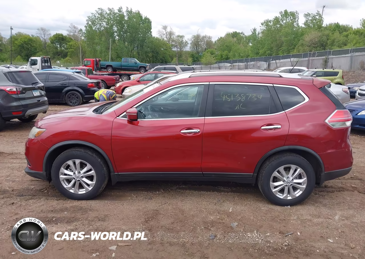 2015 Nissan Rogue Sv VIN:KNMAT2MVXFP558161 - 14