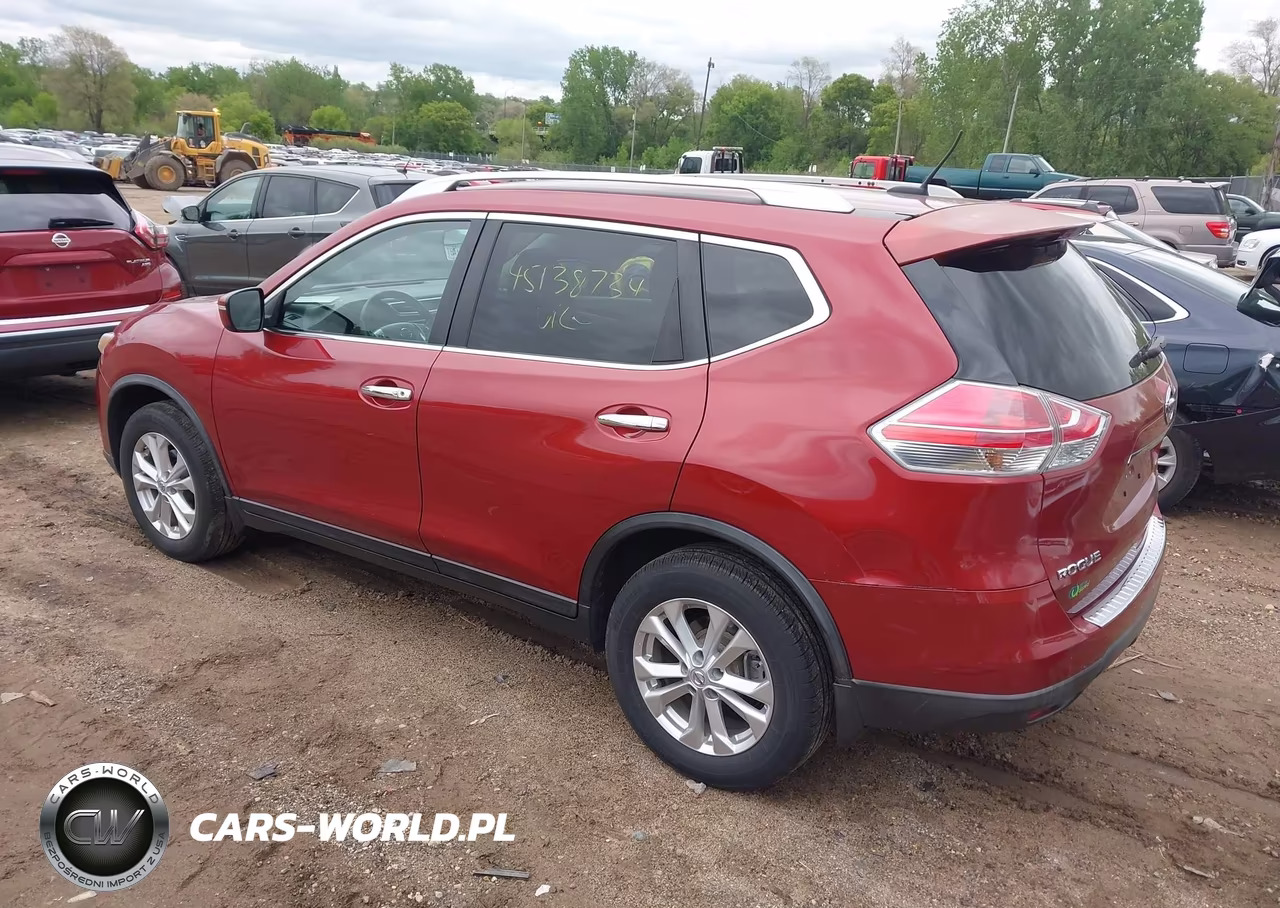 2015 Nissan Rogue Sv VIN:KNMAT2MVXFP558161 - 3