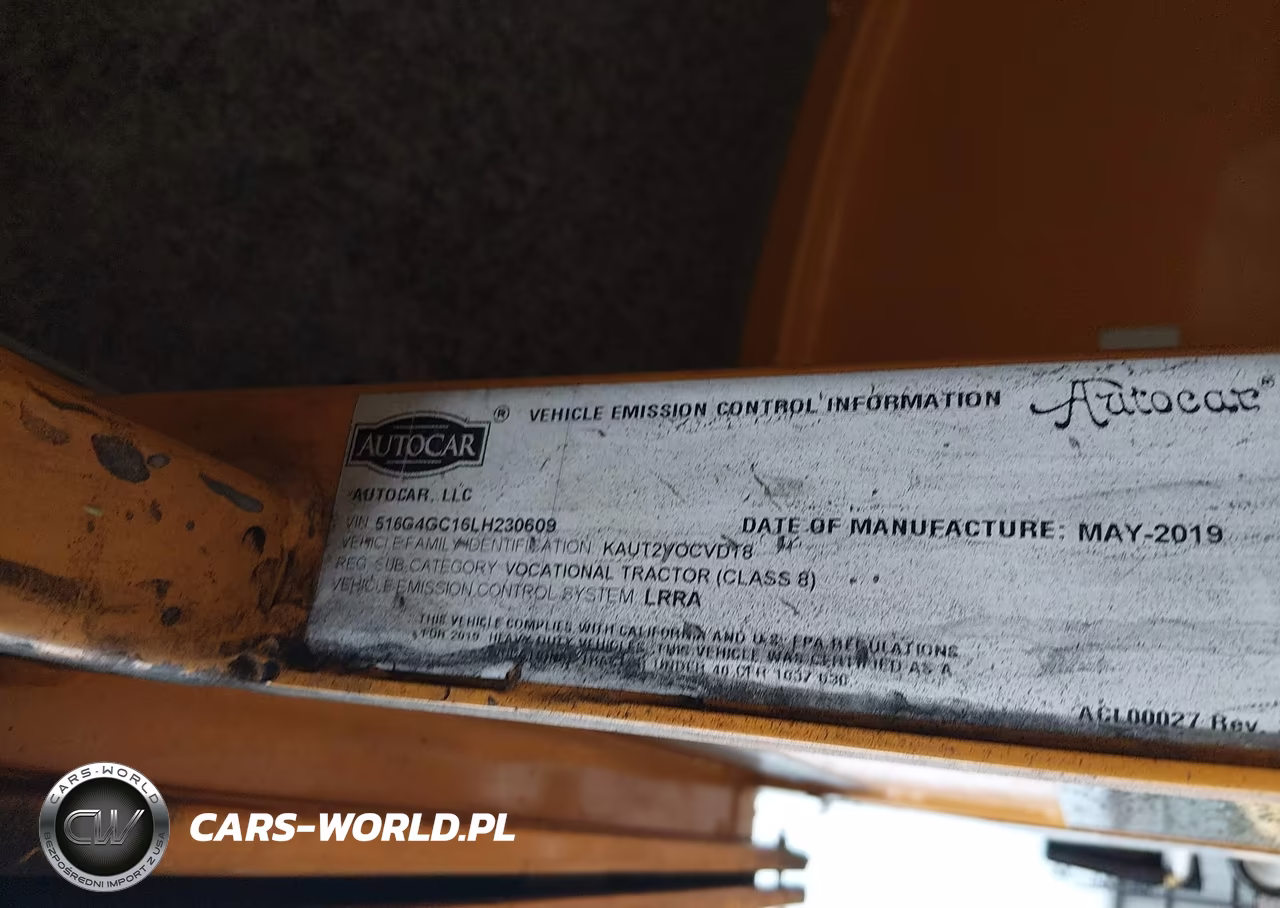 2020 Autocar Llc Xspotter-Off VIN:516G4GC16LH230609 - 8