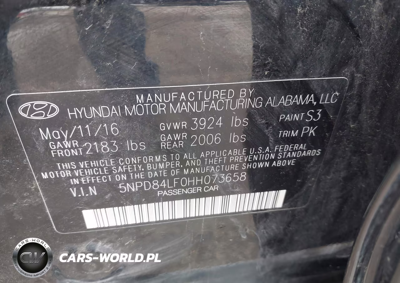 2017 Hyundai Elantra Se VIN:5NPD84LF0HH073658 - 9