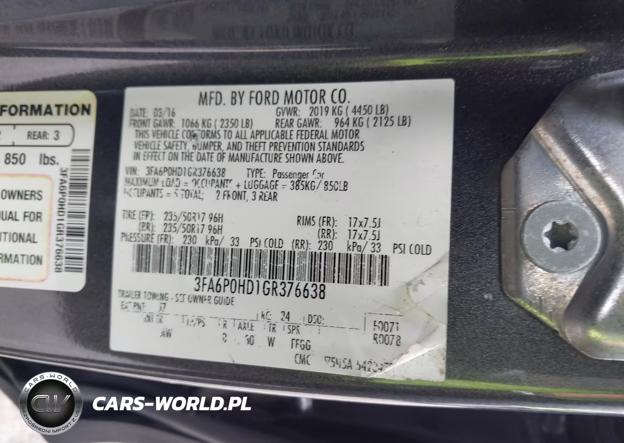 2016 Ford Fusion Se VIN:3FA6P0HD1GR376638 - 9