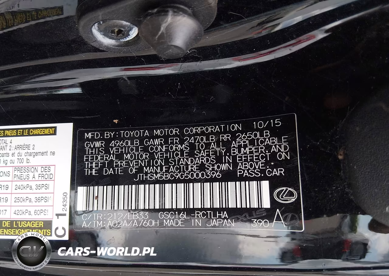 2016 Lexus Rc 300 VIN:JTHSM5BC9G5000396 - 9