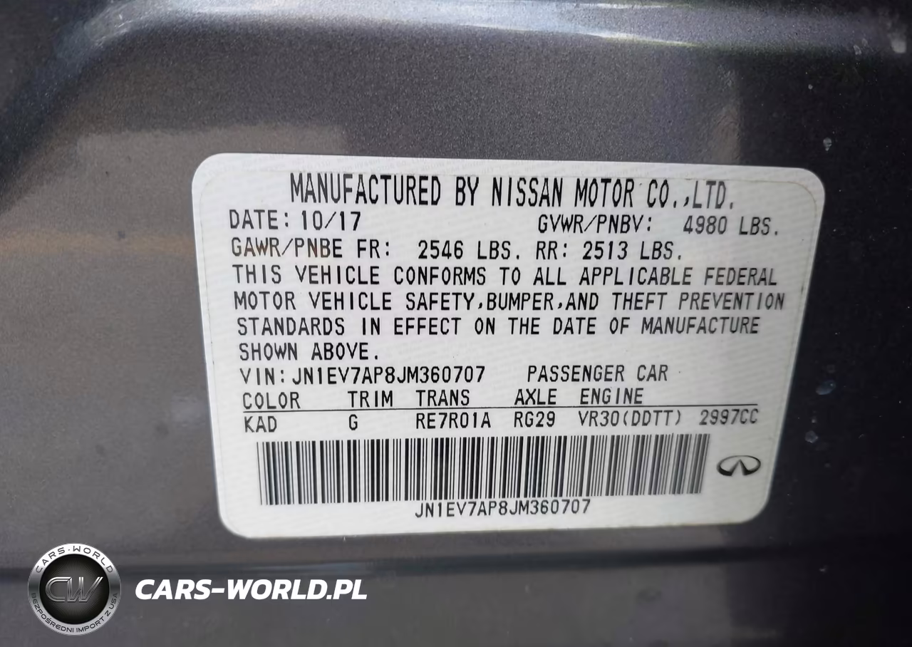 2018 Infiniti Q50 3.0T Luxe VIN:JN1EV7AP8JM360707 - 9