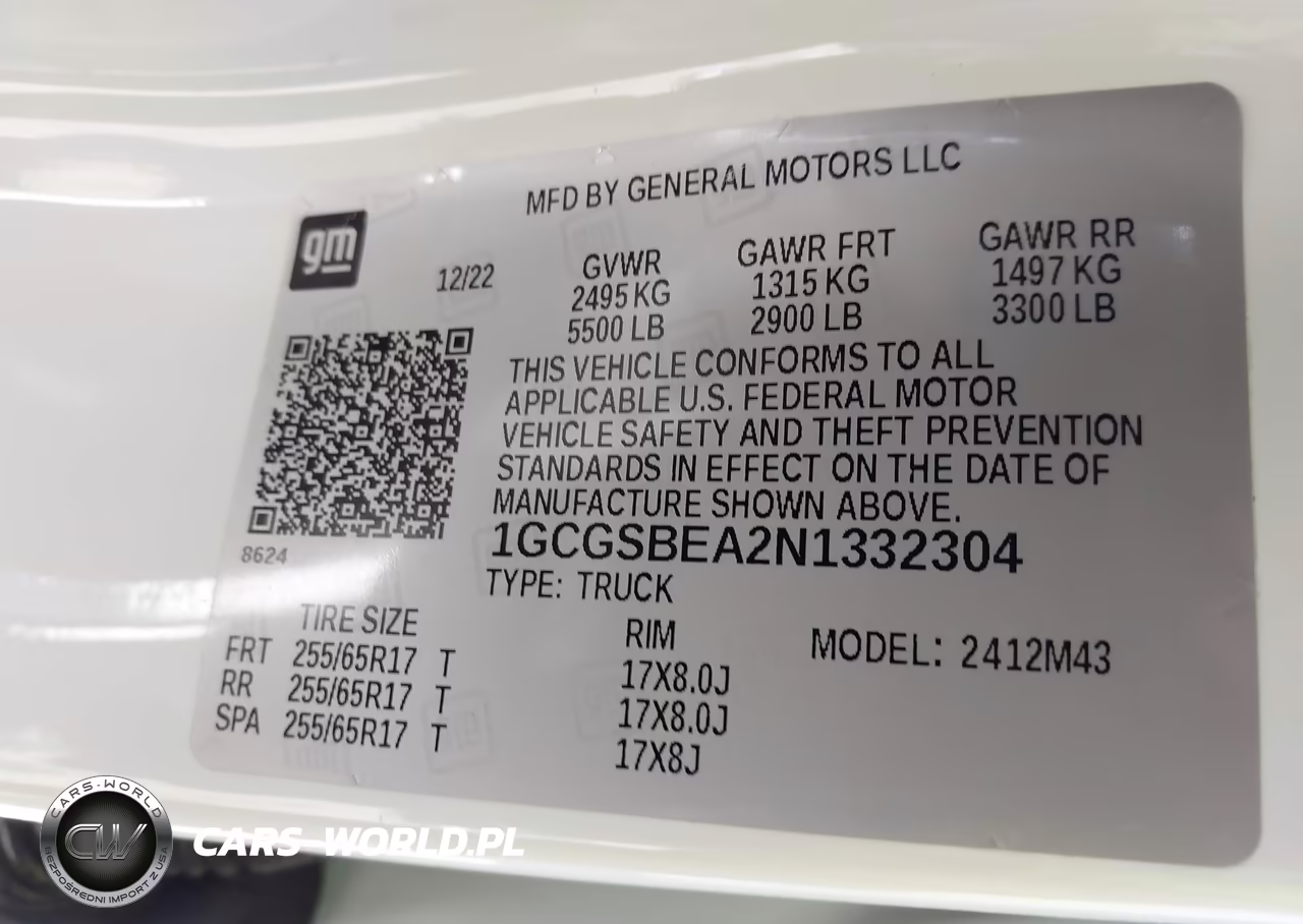 2022 Chevrolet Colorado 2Wd Short Box Wt VIN:1GCGSBEA2N1332304 - 9