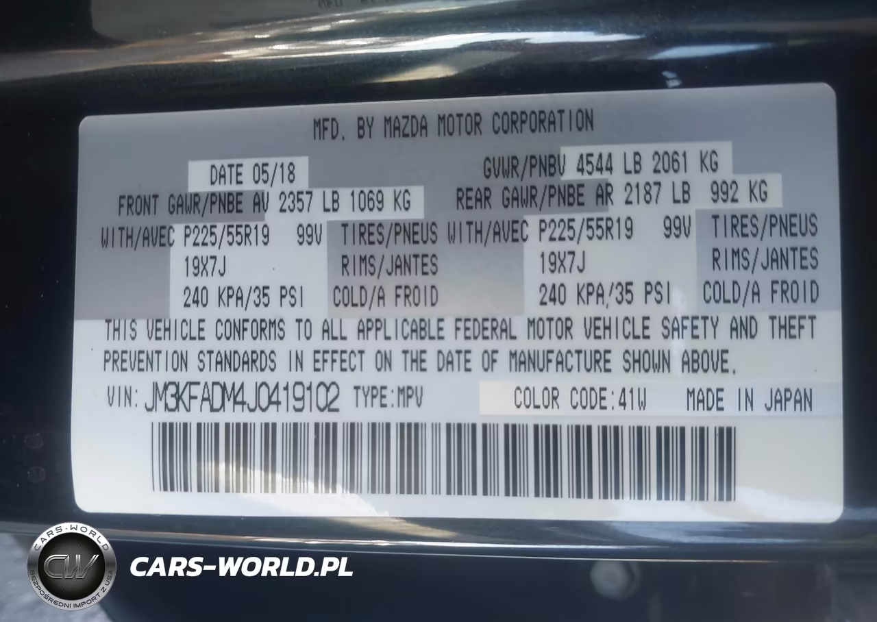 2018 Mazda Cx-5 Grand Touring VIN:JM3KFADM4J0419102 - 9