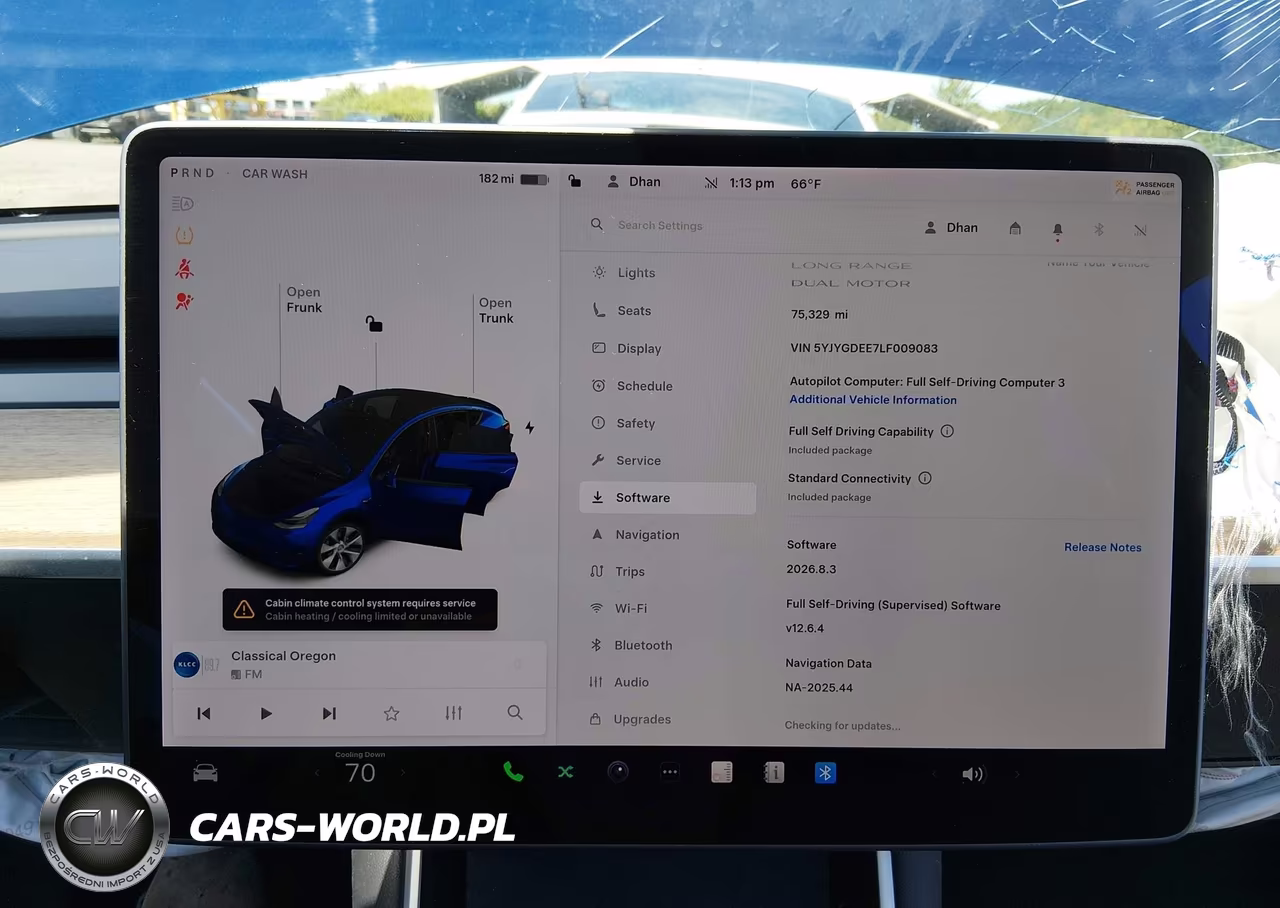 2020 Tesla Model Y Long Range Dual Motor All-Wheel Drive VIN:5YJYGDEE7LF009083 - 19