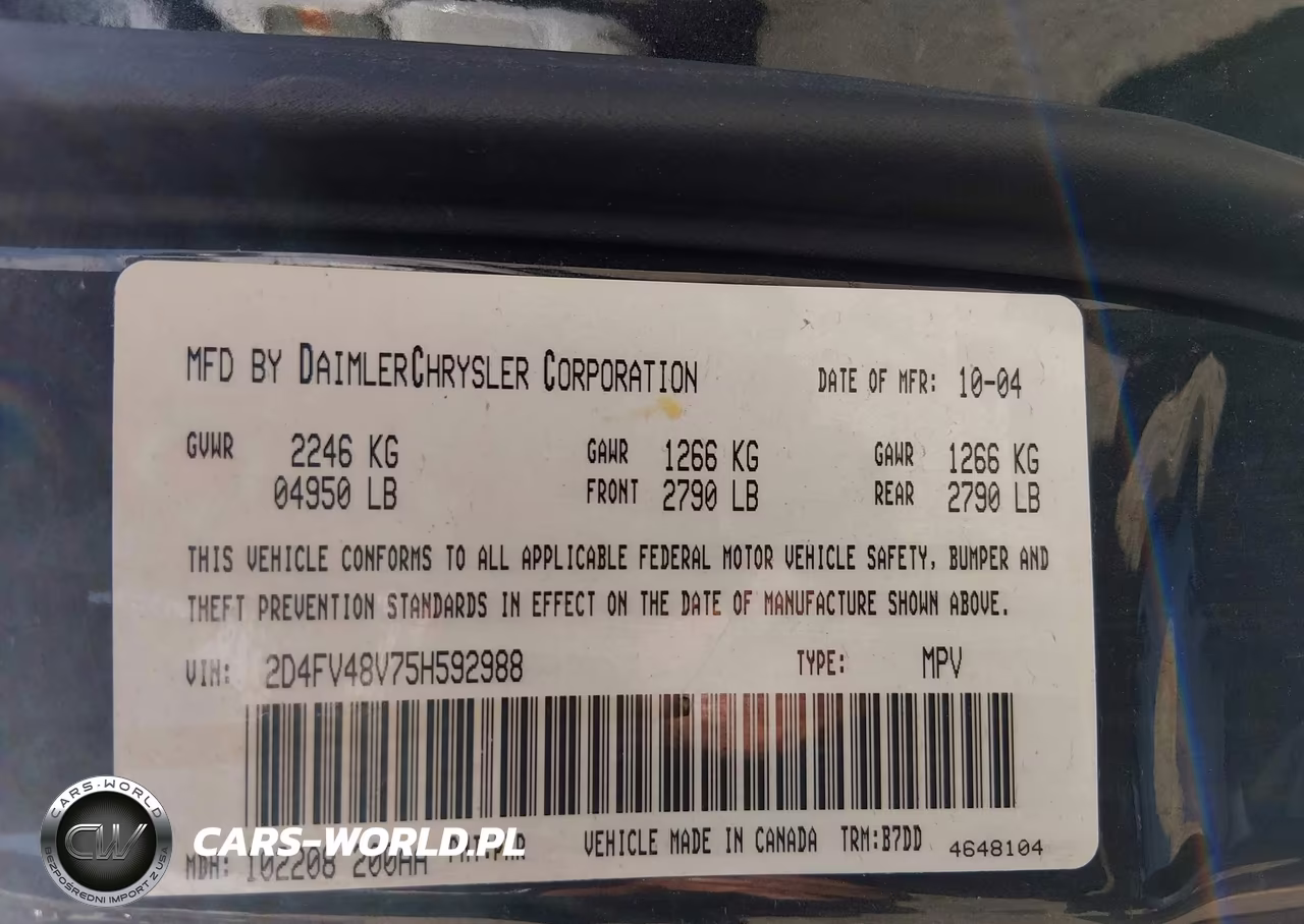 2005 Dodge Magnum Se VIN:2D4FV48V75H592988 - 9