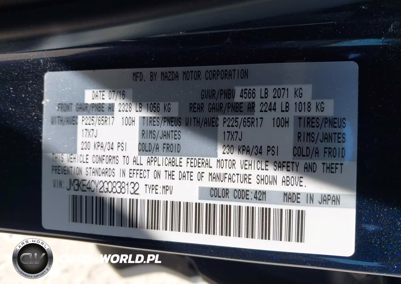 2016 Mazda Cx-5 Touring VIN:JM3KE4CY2G0838132 - 9