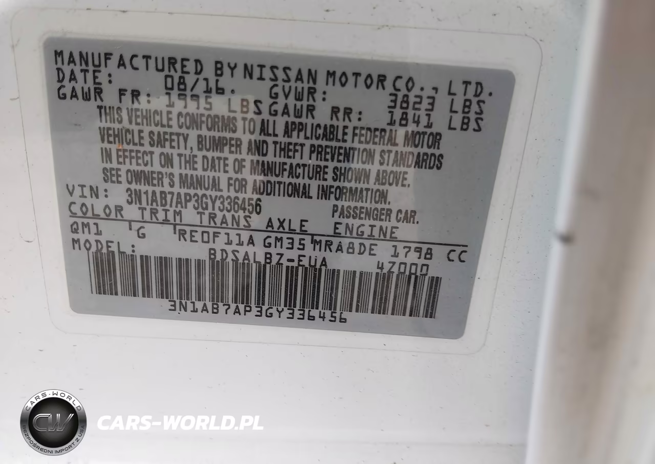 2016 Nissan Sentra S VIN:3N1AB7AP3GY336456 - 9