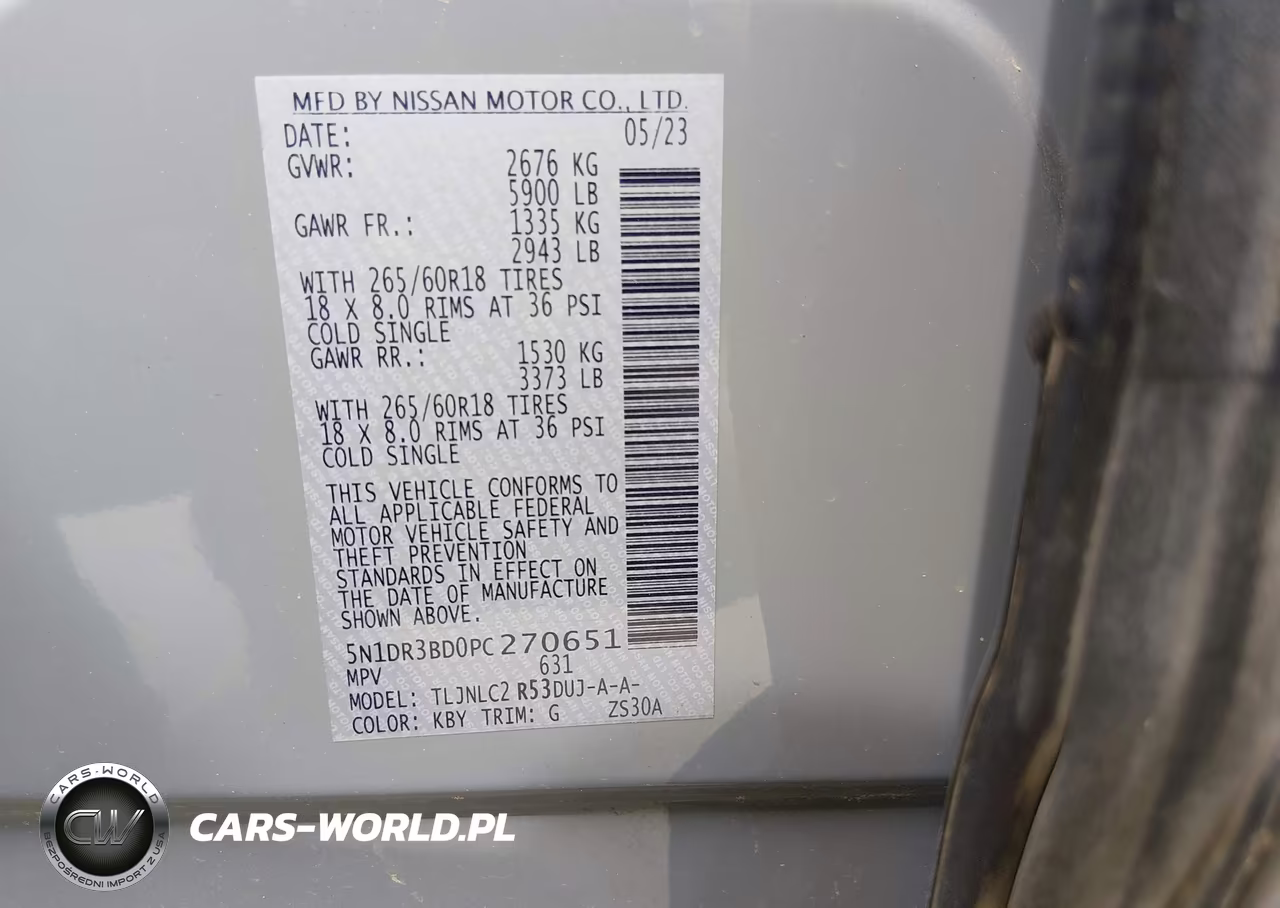 2023 Nissan Pathfinder Rock Creek 4Wd VIN:5N1DR3BD0PC270651 - 9