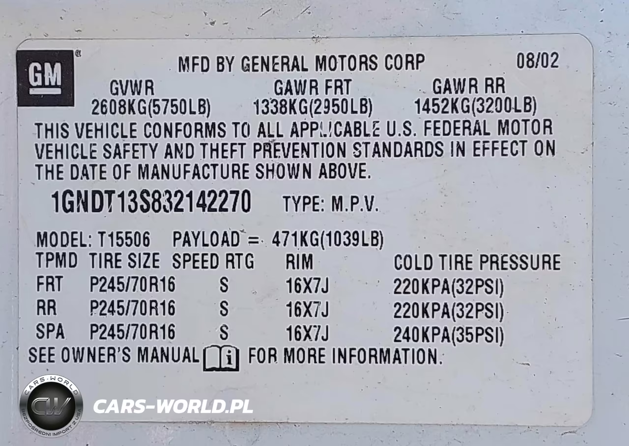 2003 Chevrolet Trailblazer Lt VIN:1GNDT13S832142270 - 9