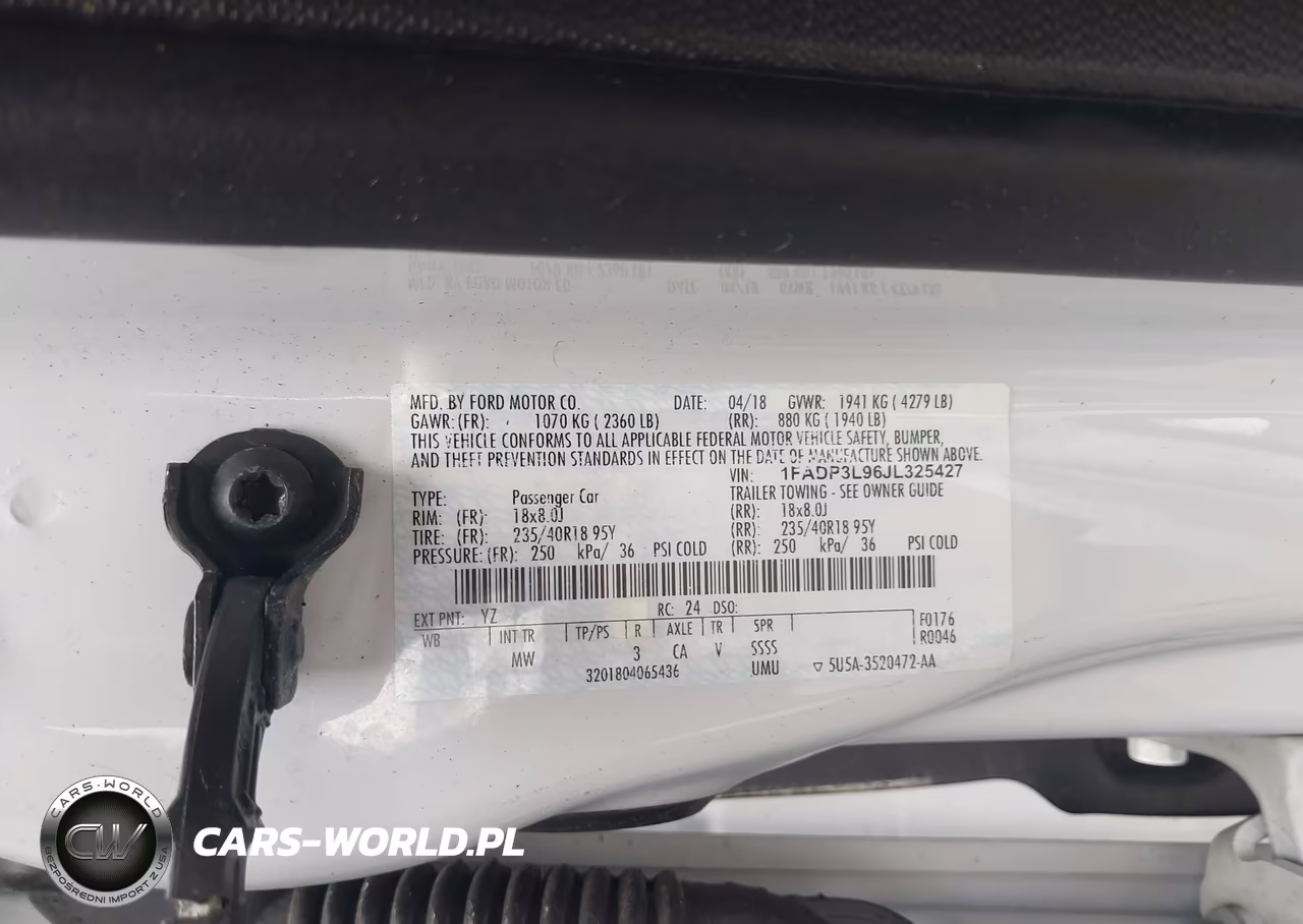2018 Ford Focus St VIN:1FADP3L96JL325427 - 9