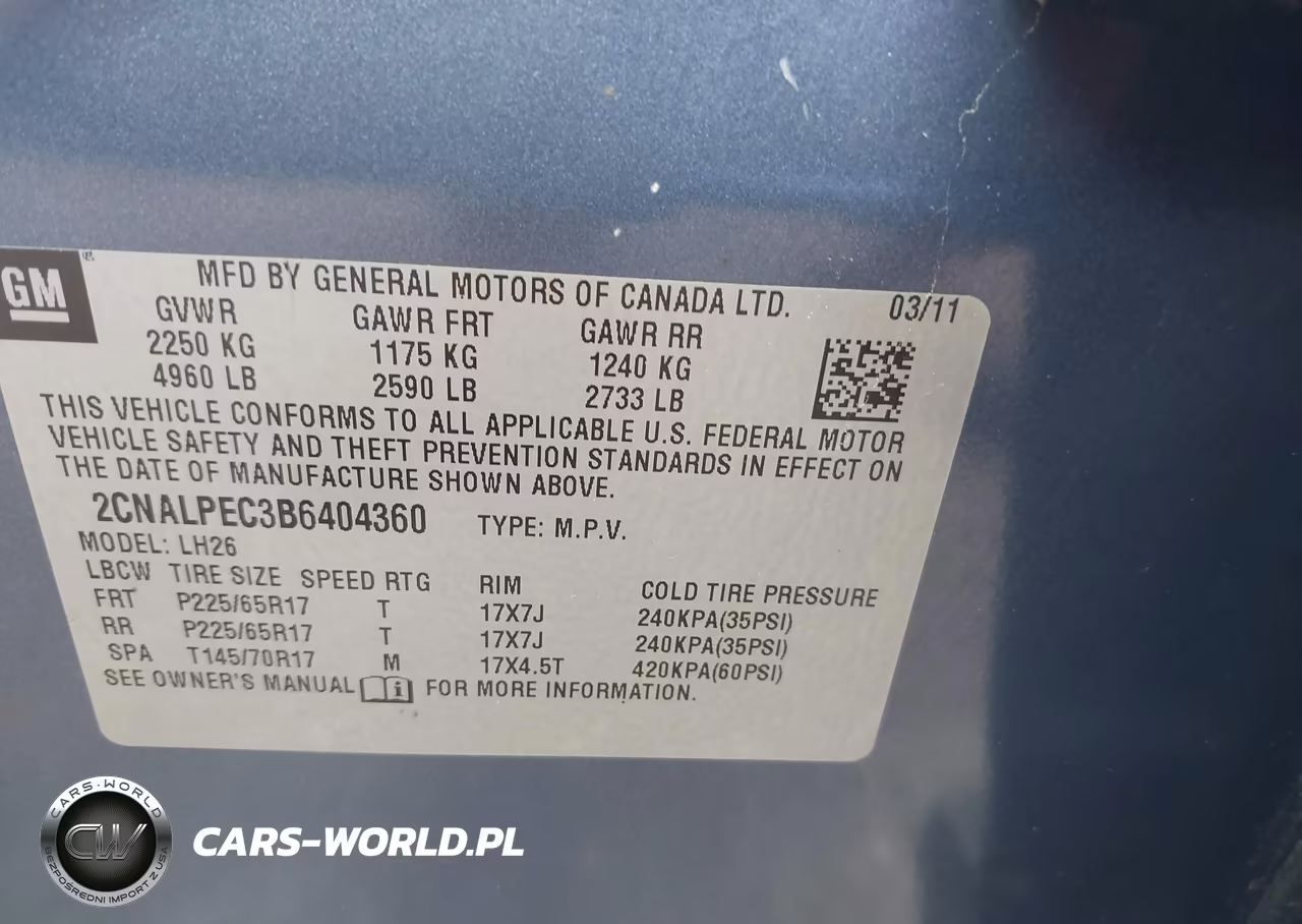 2011 Chevrolet Equinox 2Lt VIN:2CNALPEC3B6404360 - 9
