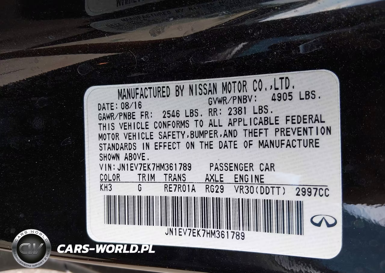 2017 Infiniti Q60 3.0T Premium VIN:JN1EV7EK7HM361789 - 9