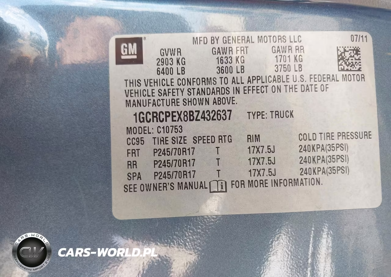 2011 Chevrolet Silverado 1500 Work Truck VIN:1GCRCPEX8BZ432637 - 9