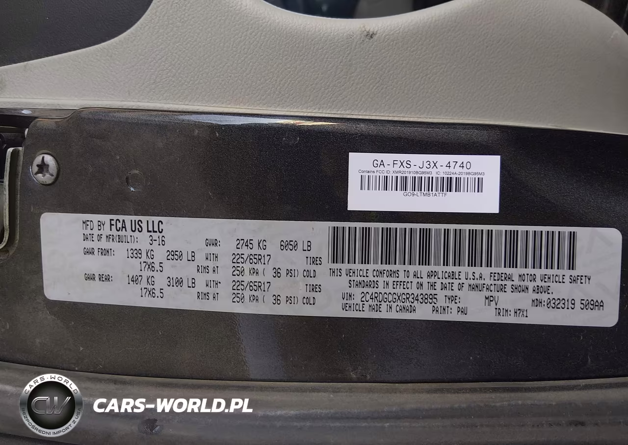 2016 Dodge Grand Caravan Sxt VIN:2C4RDGCGXGR343895 - 9